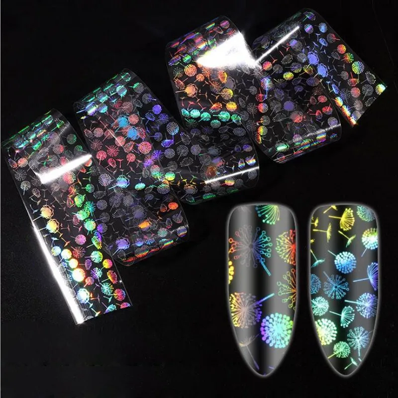Голографическое искусство ногтей 4*100 см переводные наклейки из фольги бумажные