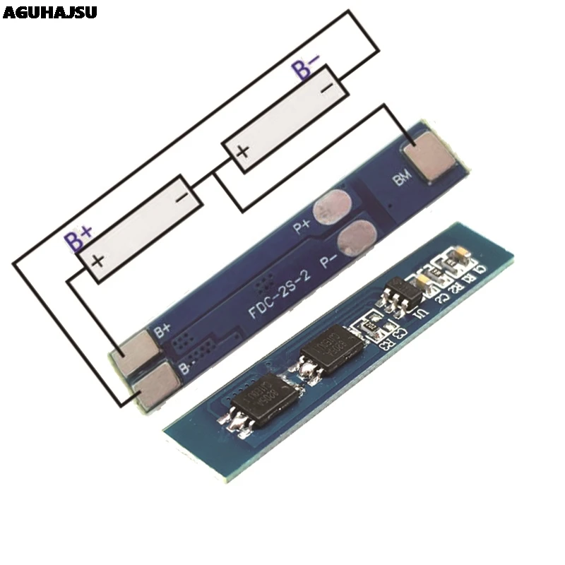 2S 3A Защитная плата bms pcm для зарядки литий ионных аккумуляторов 7 4 В 8 в