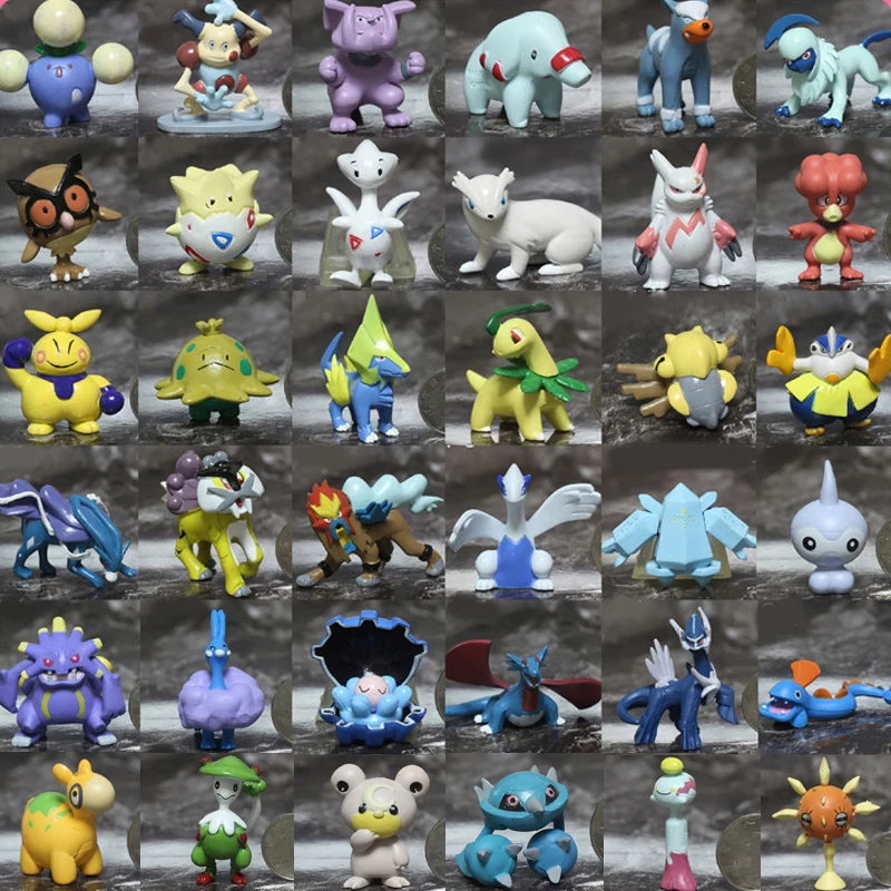 

Pokemon Action Figure Model Clamperl Metang Kyogre Entei Raikou Lugia Togepi Doll Toy Collections