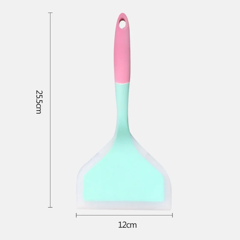 

Silicone Spatulas Beef Meat Egg Kitchen Scraper Wide Pizza Shovel Non-stick Turners Food Lifters Home Cooking Utensils