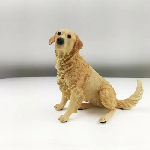 JJM золотистый ретривер собака вибрирующий хвост искусственные животные