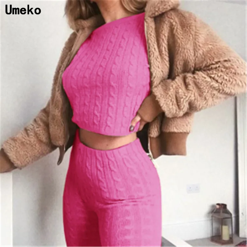 Женский облегающий хлопковый спортивный костюм Umeko комплект из 2 предметов