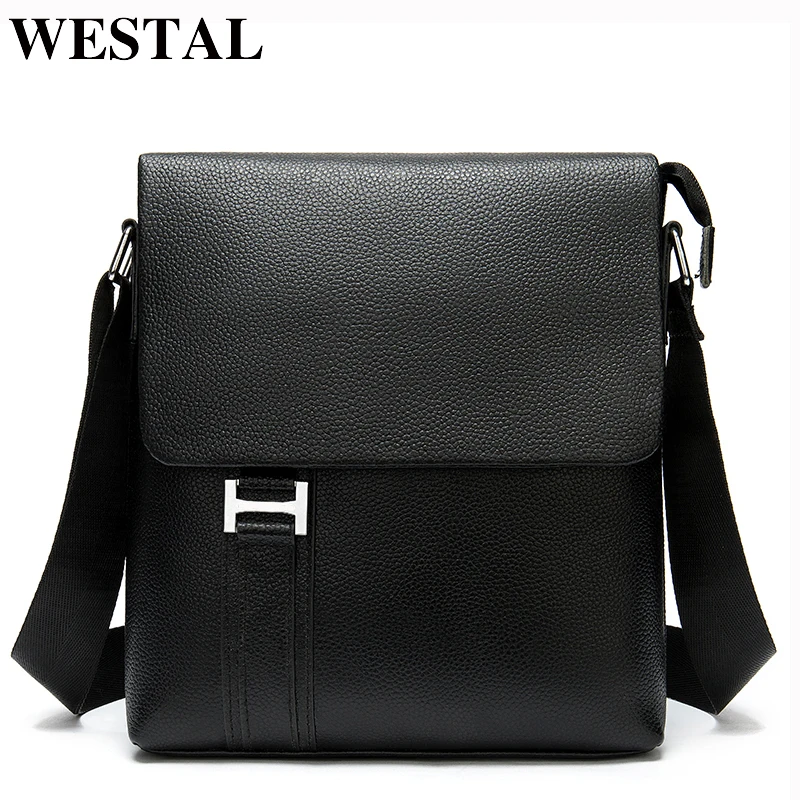 Сумка на плечо WESTAL Laser для мужчин саквояж кросс-боди из натуральной кожи