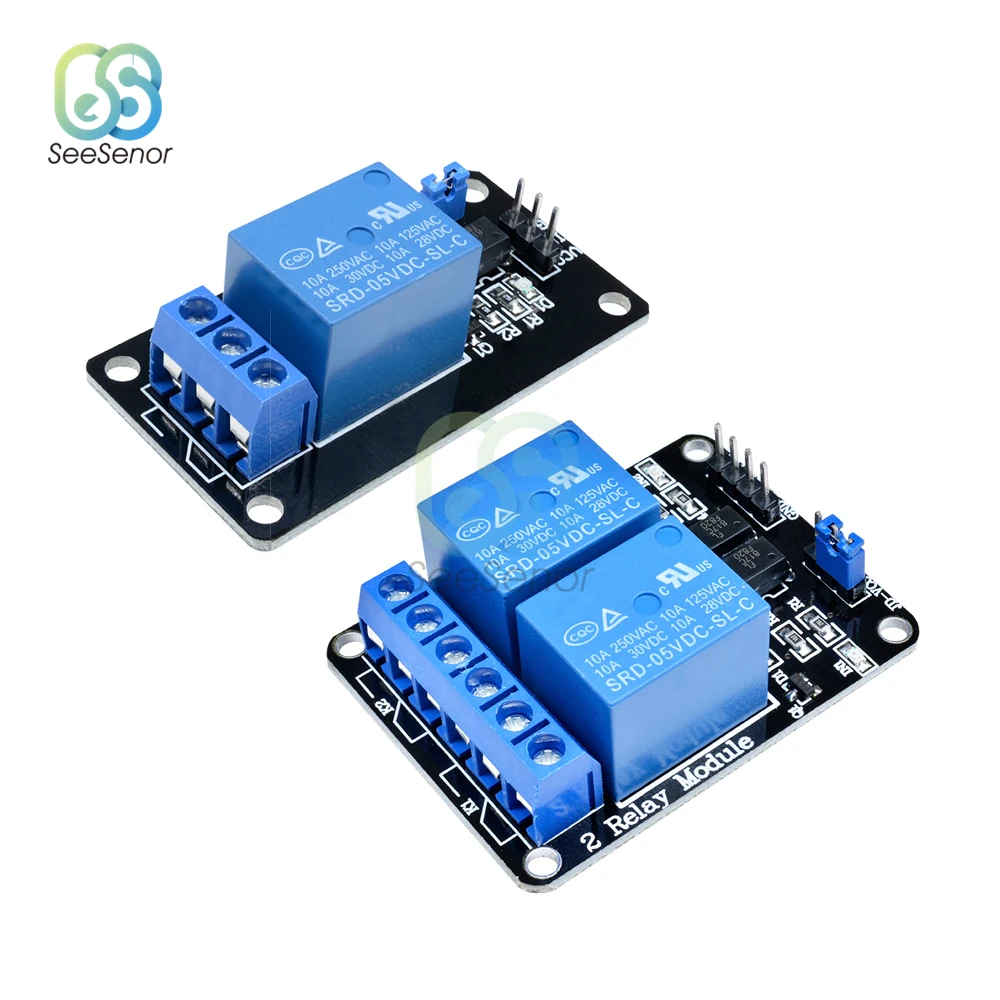Релейный модуль 5 В 12 24 с оптроном релейный выход 1 2-ходовой для Arduino |