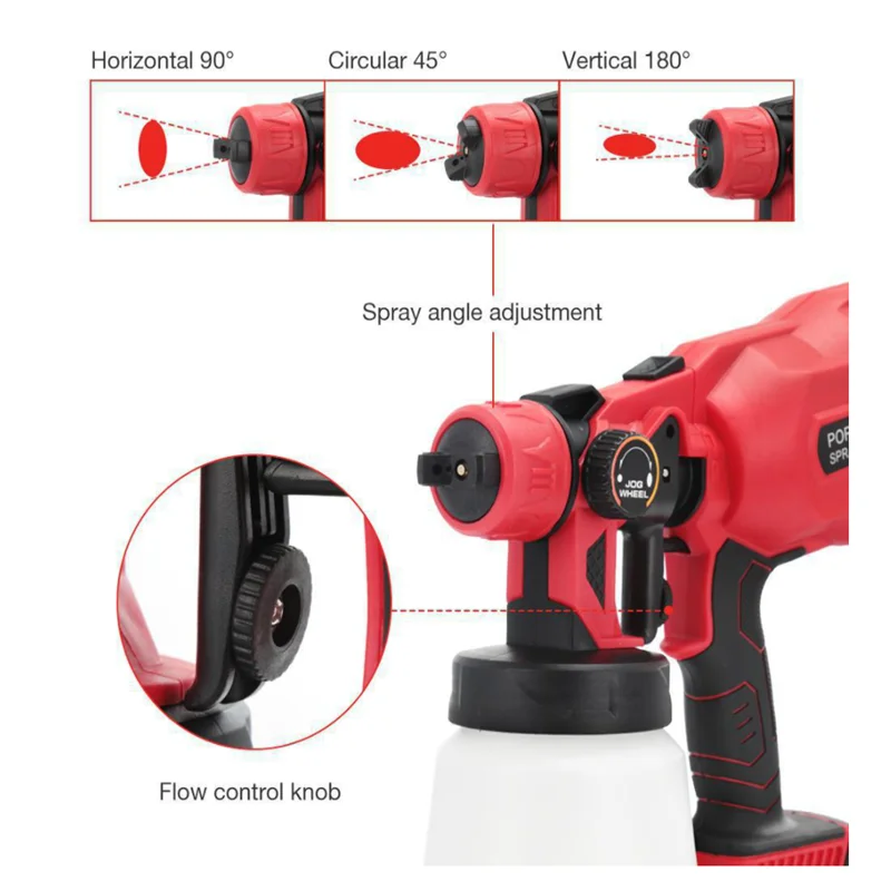 Kраскопульт Электрический пистолет распылитель большой емкости 18 в