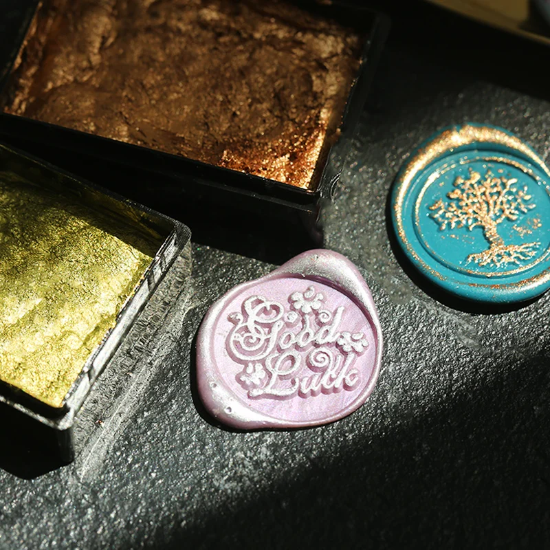 Медное уплотнение золотое/серебряное винтажное для воска |