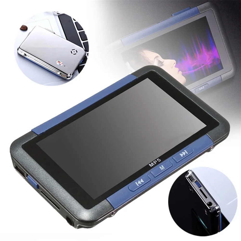 

3 Inch Metal FM Radio Multifunctional MP4 HD E Book MP5 Player Multimedia Video Music Audio LCD Screen USB Charging Mini