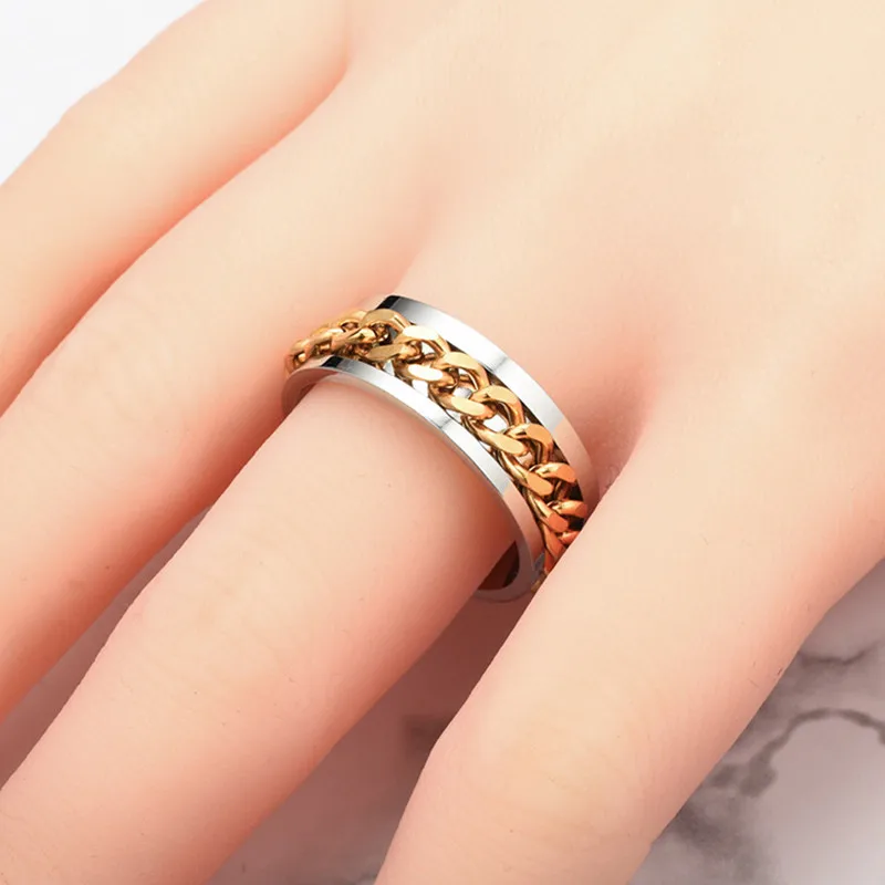 

Explosive ring stainless steel jewelry multicolor creative stainless steel men's ring