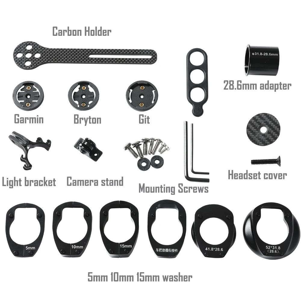 

2020 lexon Carbon Handlebar 28.6mm/31.8mm Integrated Bar Road Bicycle Handlebar matt black OD2 stem