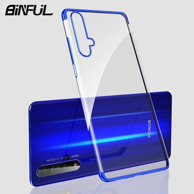 Чехол для Honor 20 Pro роскошный силиконовый прозрачный мягкий ТПУ чехол накладка на