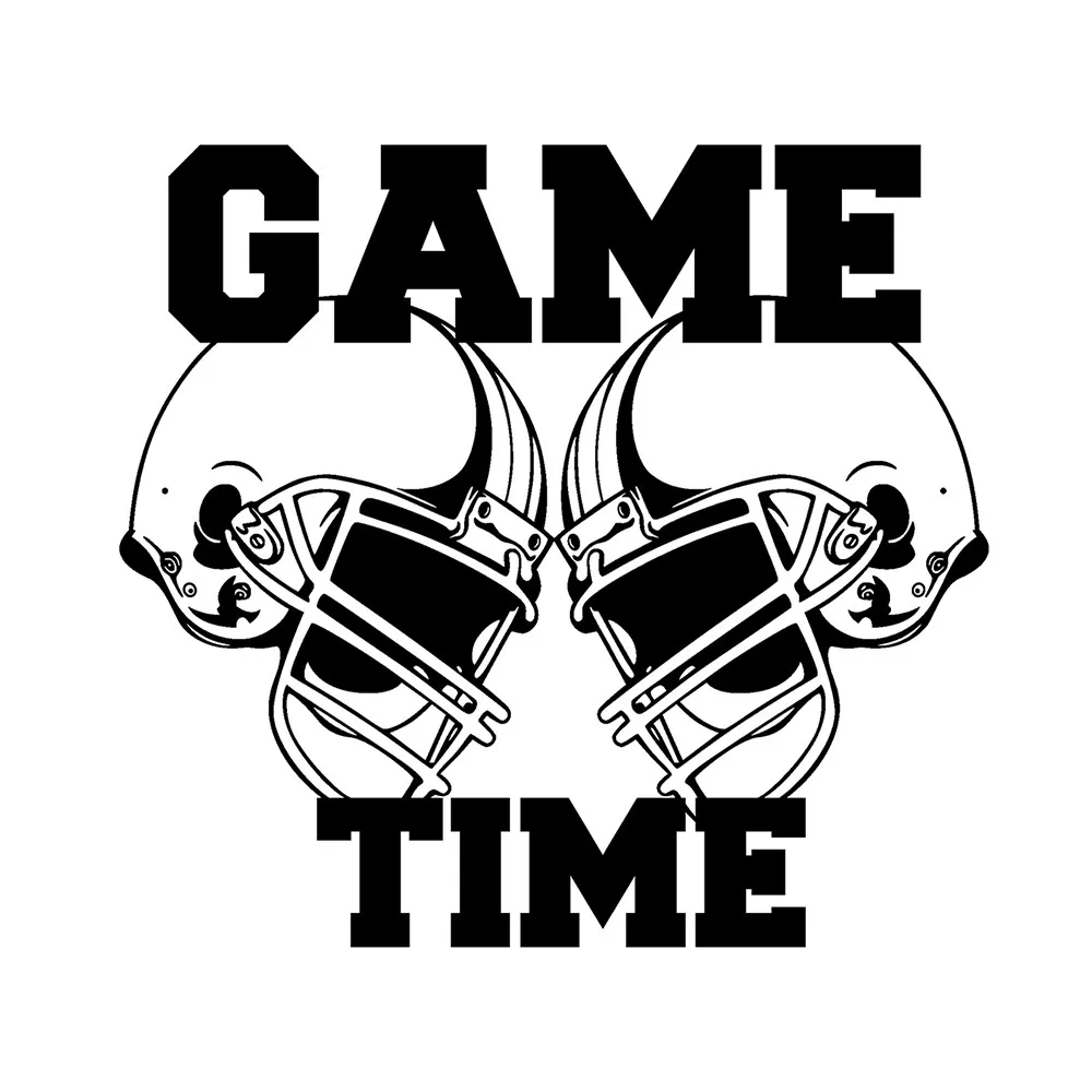 Сделай сам шлемы с американским футболом GameTime Спортивная настенная наклейка