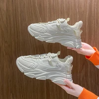 casual chunky shoes women white platform sneakers 2021 autumn fashion outdoor breathable running sport ladies vulcanized shoes
