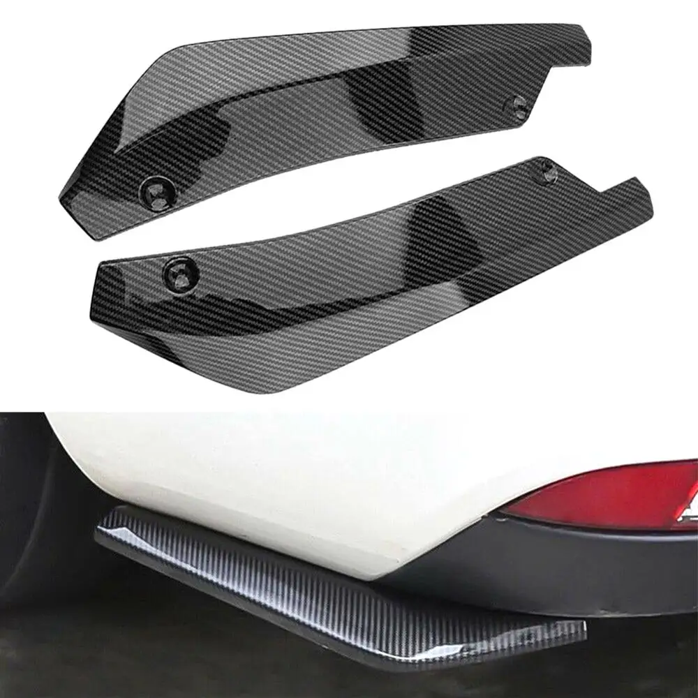 

2pcs Car Bumper Protector Auto Guard Corner Vehicle Rear Anti-Collision Protective Mouldings Diffuser Splitter Canard Protector