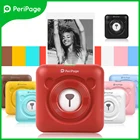 8 цветов Peripage A6 фотопринтер стикер для заметок, печатная машина для этикеток Bluetooth мини Беспроводной маркер для печати рулон бумаги