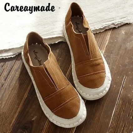 Новая обувь Careaymade из натуральной кожи однотонные туфли ручной работы