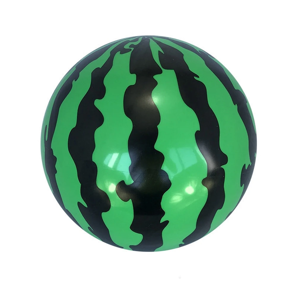 

25cm Creative Inflatable Ball Simulation Watermelon Rubber Ball Beach Pool Play Ball Toy Soft Outdoor Toys For Children Kids