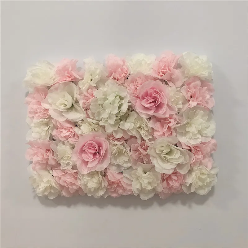 40x30cm white Artificial Flowers DIY Wedding Decoration Flower Wall Panels Silk Rose Flower Wedding Party Home Backdrop Decor