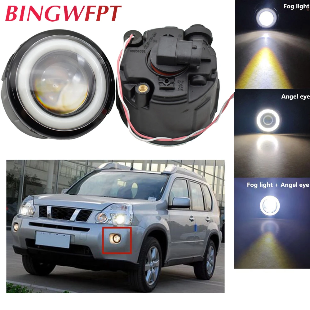 

2 Pieces Angel Eye Fog Light Car Front Bumper Fog Lamp 12V For Infiniti For Nissan Qashqai Rogue Quest Murano Note Versa Lafesta