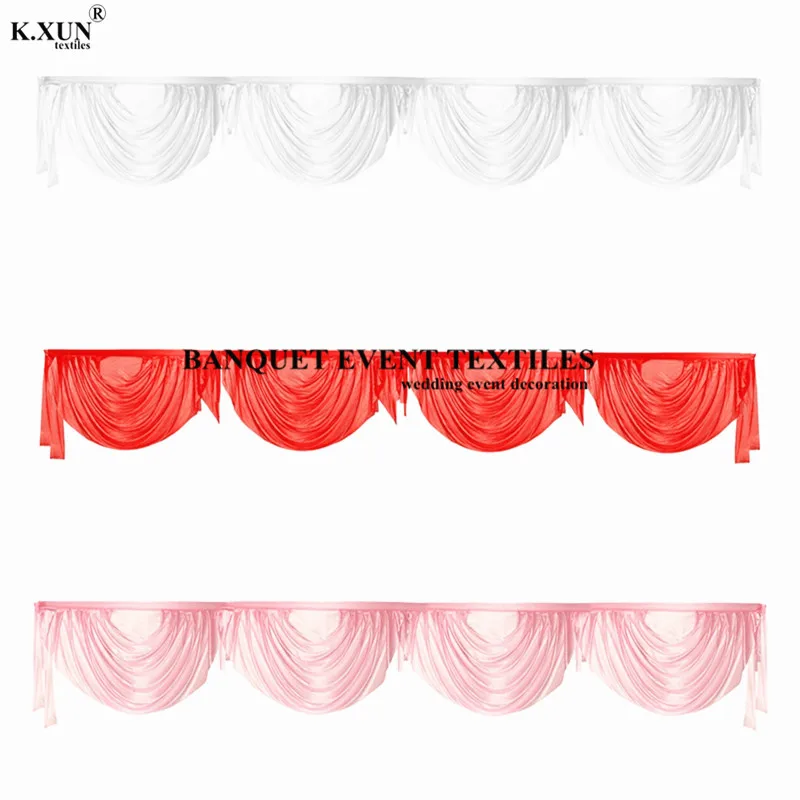 Драпировка Swag для свадьбы занавеска сцены вечерние чное украшение|backdrops