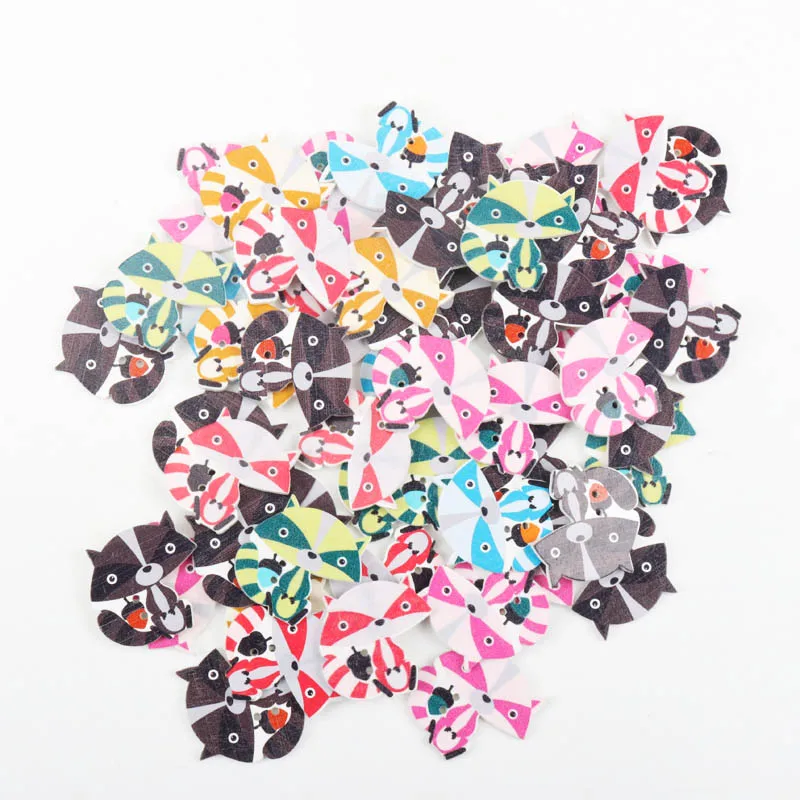 5 цветов случайный смешанный милые носки с лисой и Раскрашенные Деревянные