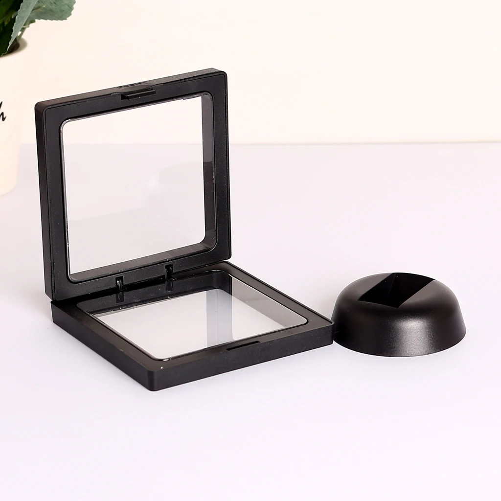 

Blesiya 2pcs Floating Frame Album Photo Coins Jewelry Display Case 70 / 110mm