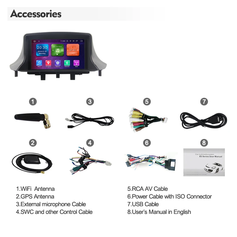 Eunavi 1 Din Android 9 автомобильный Радио стерео Мультимедиа для Renault Megane 3 Fluence 2009-2015 GPS