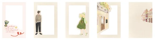 

143mmx93mm happy meet paper postcard(1pack=30pieces)