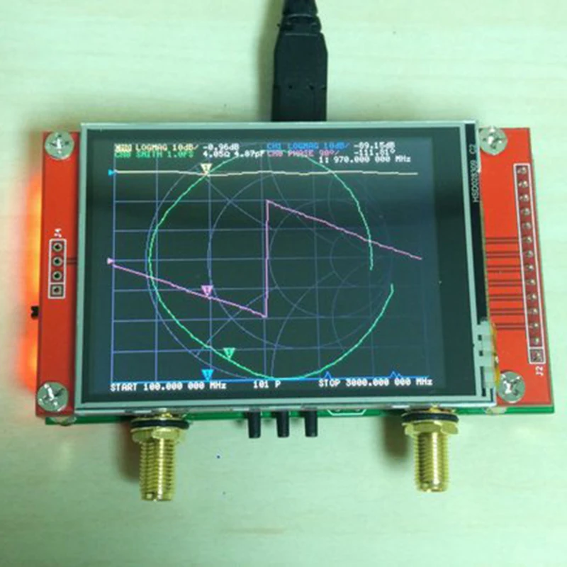 

NanoVNA V2 2.8 Inch LCD HF VHF UHF UV Vector Network Analyzer 50KHz-3GHz Antenna Analyzer Network Analyzer
