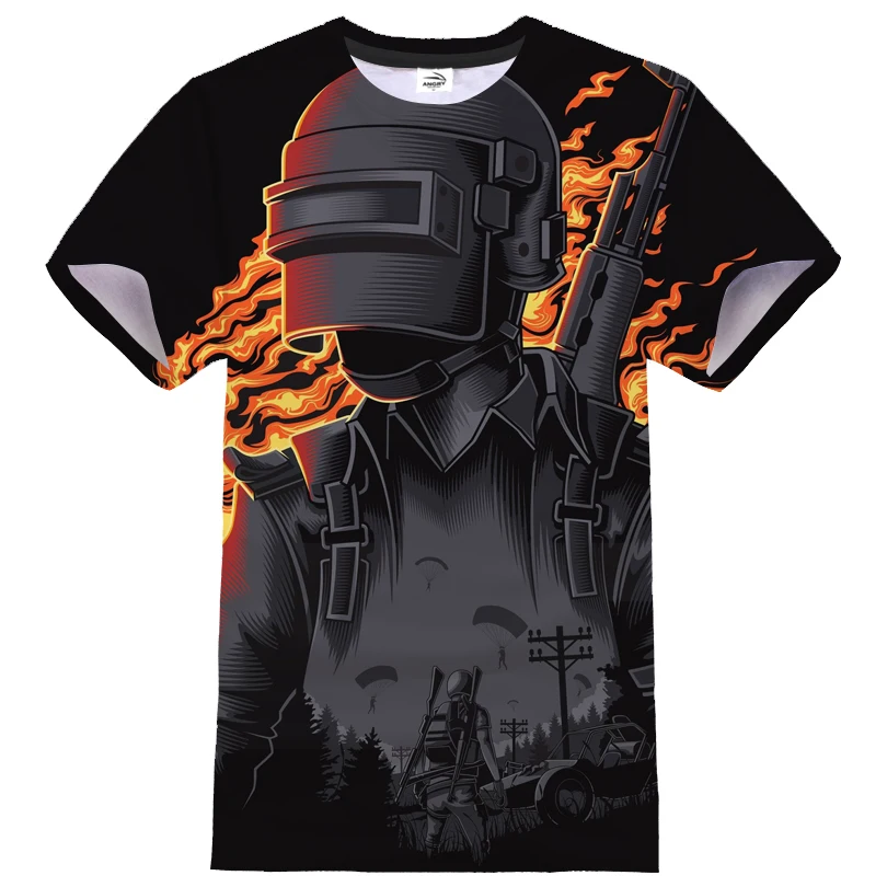Популярная модель игры PUBG 3D мужская футболка с рисунком Женская модная уличная
