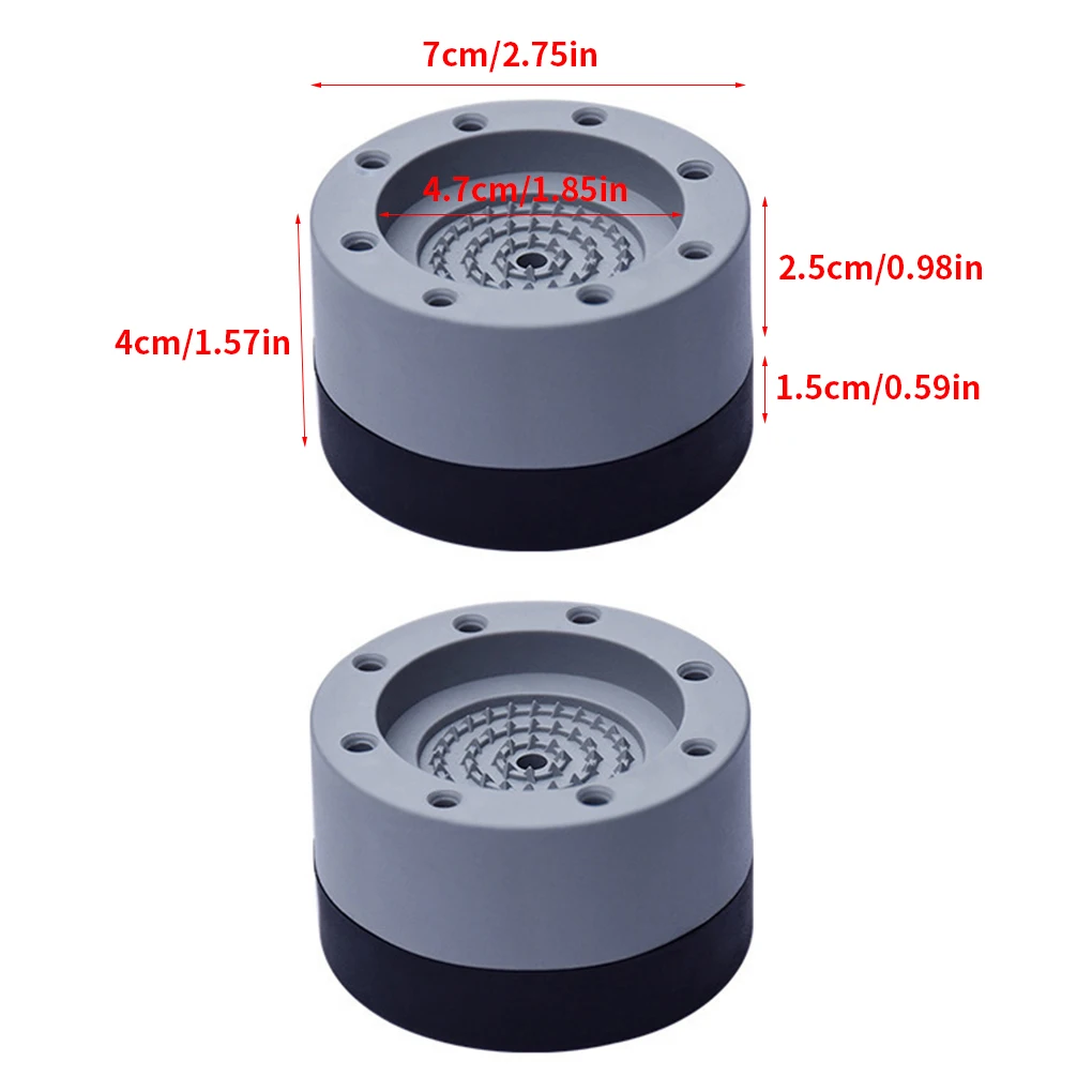 4 шт. Нескользящие резиновые подставки для стиральной машины|Подкладки под