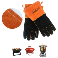 2pc heat resistant gloves bbq cooking gloves grill barbecue kitchen microwav oven high temperature resistant working non slip