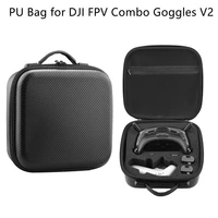 for fpv combo goggles v2 storage bag portable carrying case pu bag handbag for dji fpv motion controller drone rc accessories