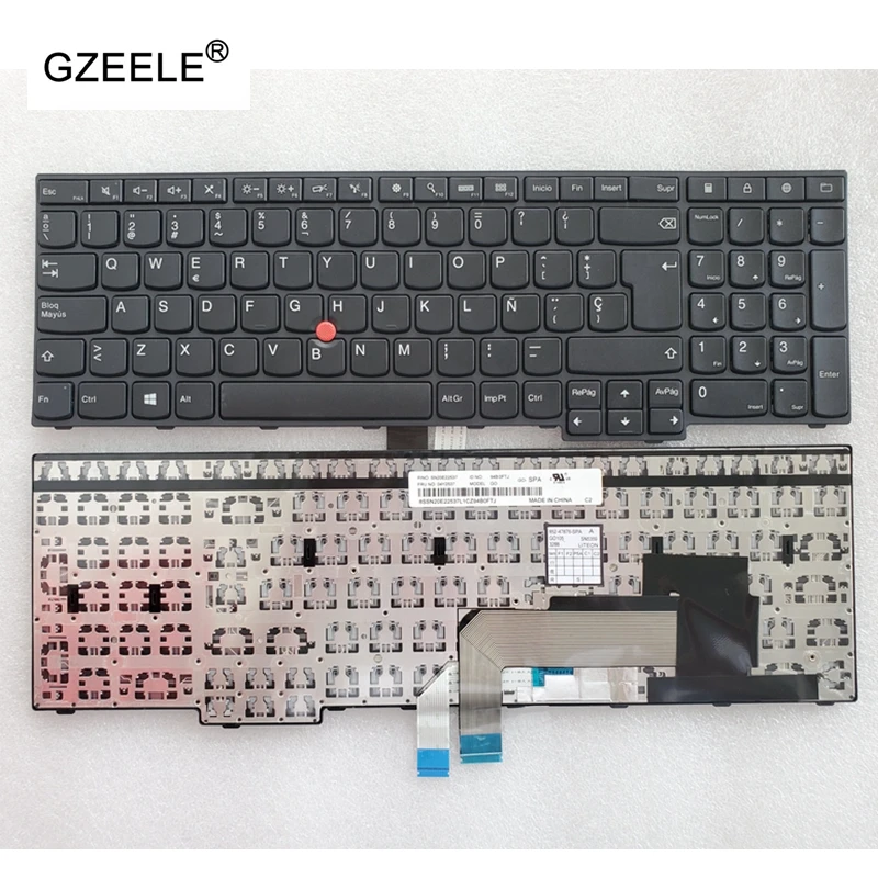 Новая клавиатура с испанской раскладкой SP для ноутбука IBM Lenovo Thinkpad E550 E550C E555 E560 E565