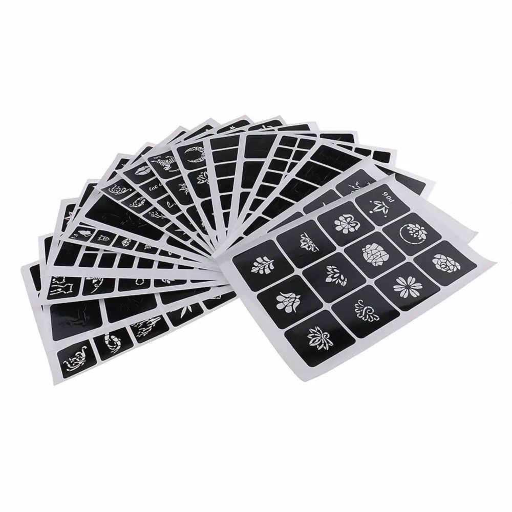 300 шт. трафареты для татуировок | Красота и здоровье