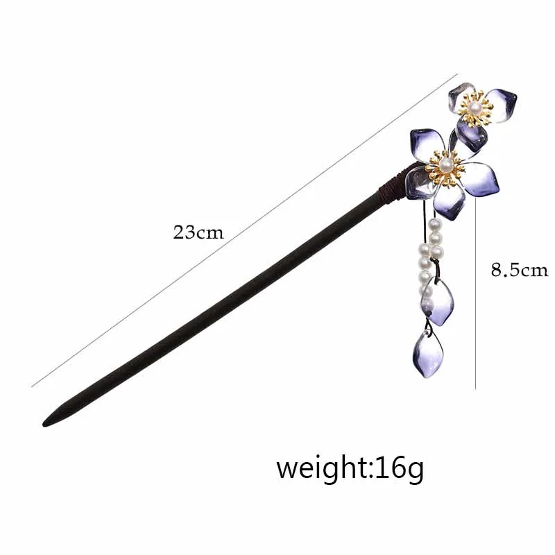 Женские свадебные украшения для волос FORSEVEN китайские цветочные шпильки с