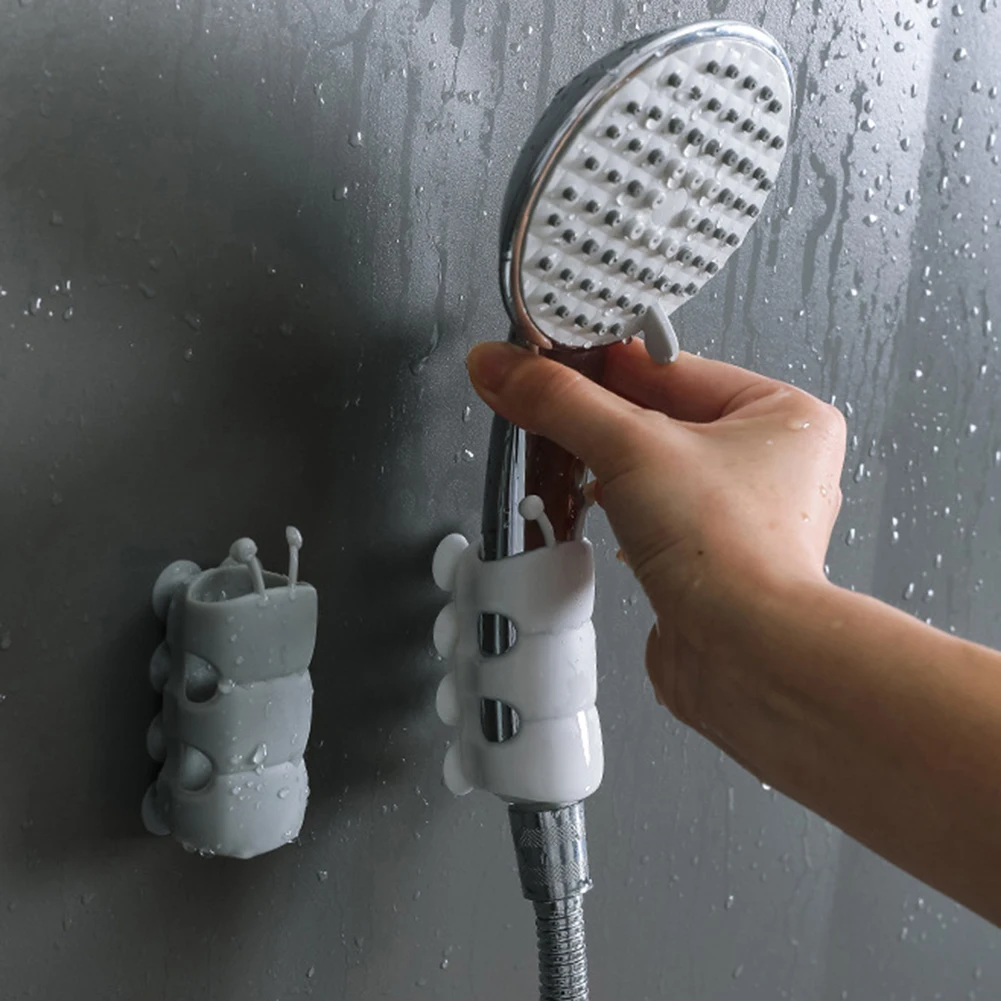 

Nail Free Suction Cup Shower Head Holder Wall Mount Bathroom Bracket Stand Bathing Storage Rack Shelf Suction Fixed Base Frame