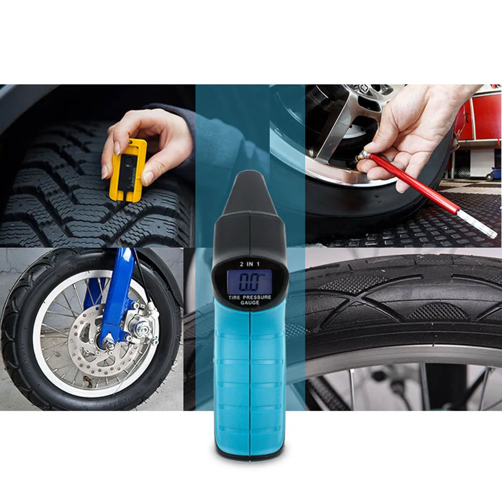 Цифровой датчик давления в шинах монитор и тестер глубины вены шин 2 1