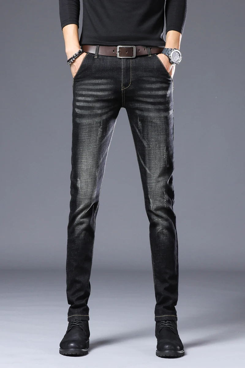 

Classic high-end summer new men's straight leg jeans business casual stretch pants men's large mens jeans size 27-36