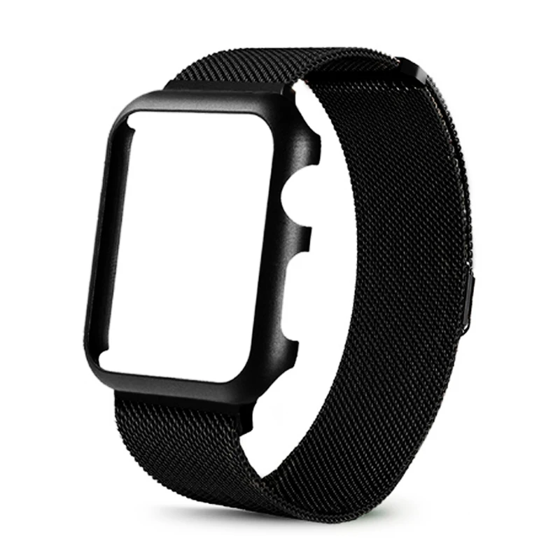 Корпус и ремешок для часов, Миланская петля, ремешок для apple watch группа 4 44 мм, 42 мм, браслет из нержавеющей стали ремешок для наручных часов iwatch серии 4/3/2/1 40 мм, 38 мм