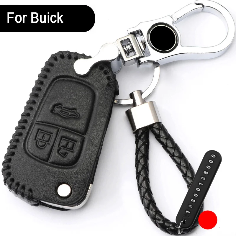 Люкс из натуральной кожи ключа автомобиля чехол Обложка для Buick Regal 2019 Лакросс Angkor