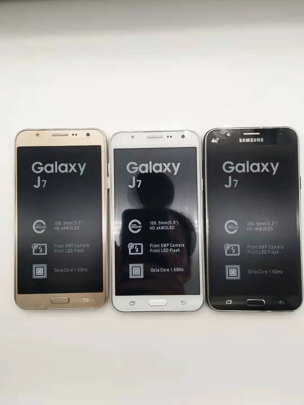 samsung Galaxy J7 разблокированный Duos GSM 4G LTE Android мобильный телефон Восьмиядерный с двумя sim-картами 5," 13 МП 1,5 ГБ+ 16 Гб отремонтированный