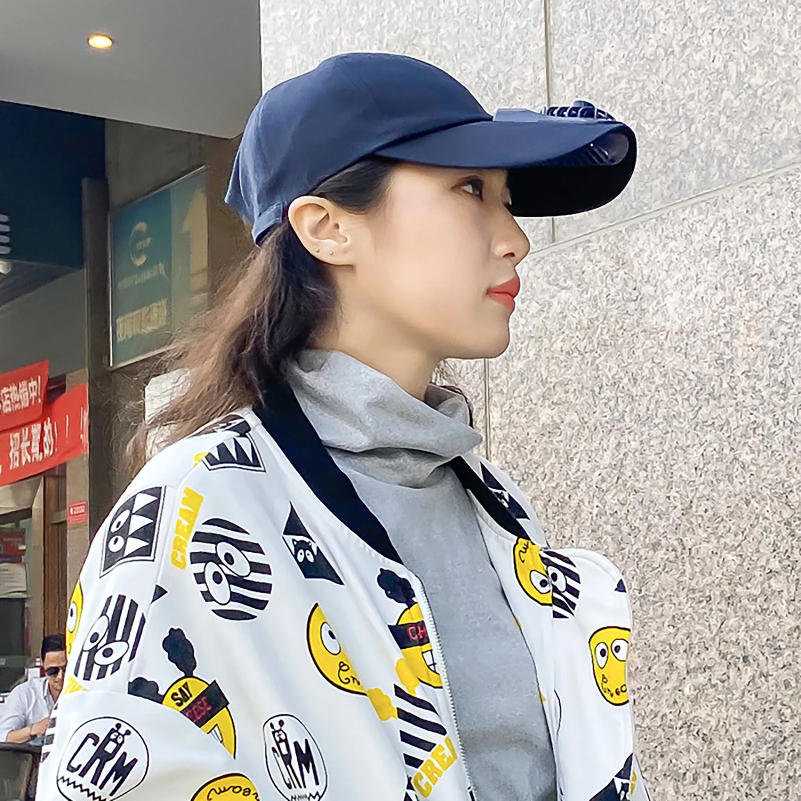 

New Product Summer Rechargeable Electric Fan Hat Peak Cap Outdoor Leisure Travel Sunshade Ventilation Must-have In Hot Summer