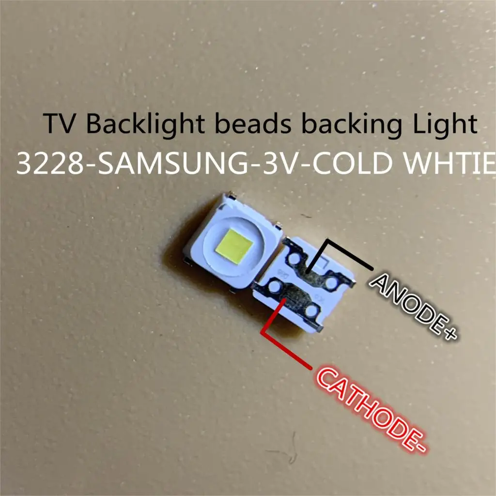50pcs special LED Backlight Flip-Chip 1.5W 3V 3228 2828 SPBWH1322S1KVC1BIB Cool white TV Application FOR SAMSUNG | Электроника
