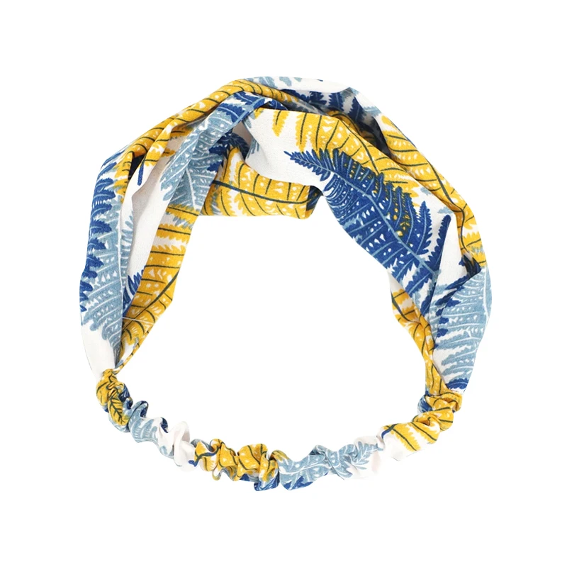 Повязка на голову Женская эластичная с цветами в богемном стиле| |