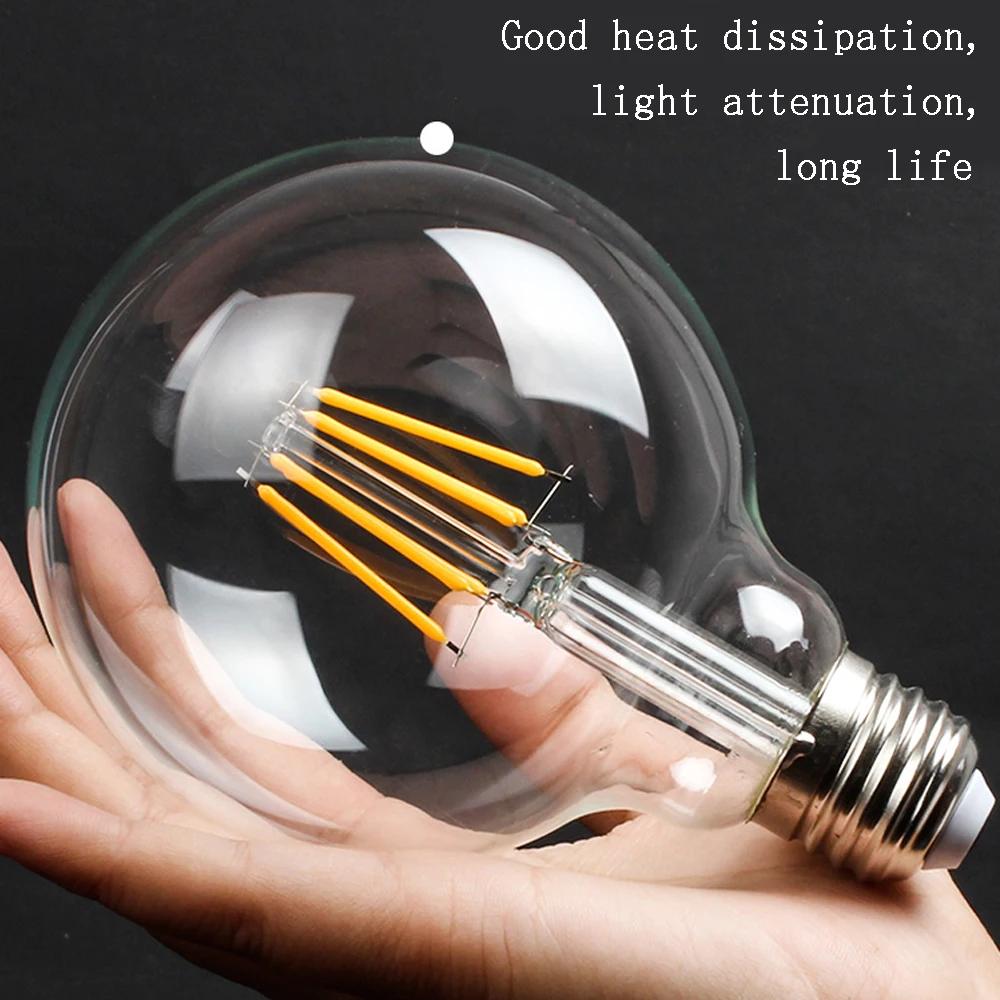 Винтажная светодиодный ная лампа Эдисона E27 накаливания в стиле ретро T45 T300 A60 ST64