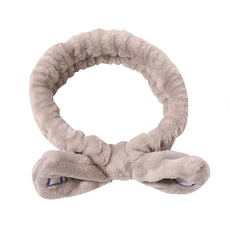 

Soft Plush Hairband Coral Fleece Makeup Face Wash Hair Band Elastic Comfortable Headband Solid Color Fashion Hair Accessories