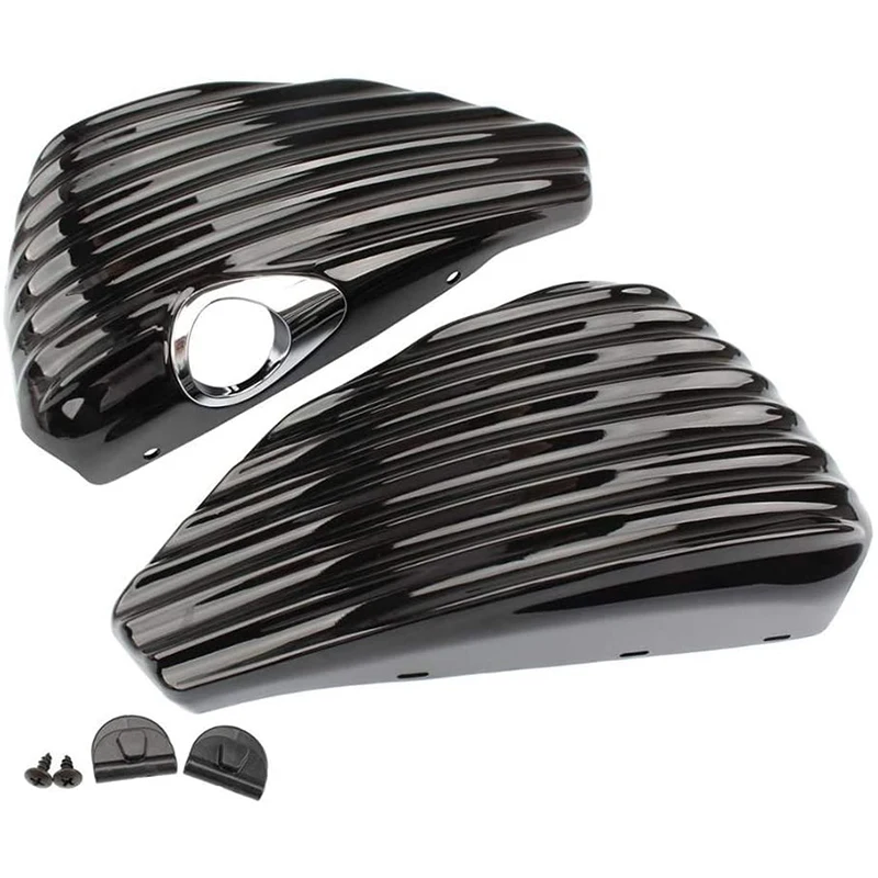 

Motorcycle Side Batteries Cover Oil Tank Cover Tank Battery Cap Fairing Guard for Sportster 883 1200 XL 2004-2013
