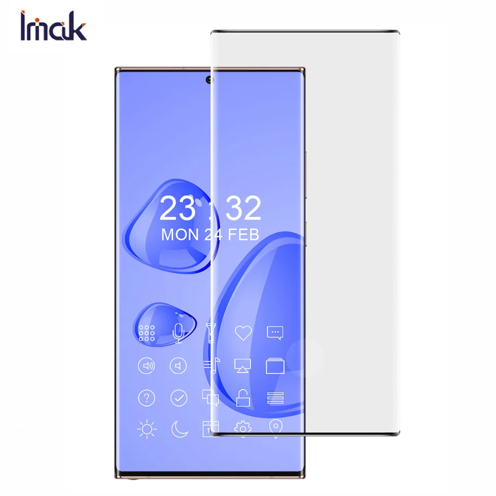 

Imak Для Samsung Galaxy S22 Ultra 5G 3D изогнутая полноэкранная Защита для Samsung S21 ультра закаленное стекло пленка