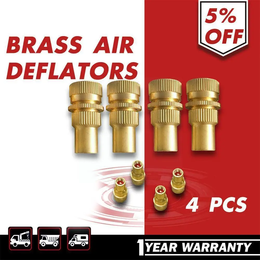 

4pcs Auto Car Alloy Tire Pressure Relief Valve Deflators Bleeder For Offroad Accessory Set Universal Car Valve Truck I1Z2