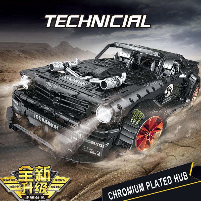 2019 Новый 1965 Mustang Hoonicorn гоночный автомобиль Ft высокотехнологичных 20102 MOC 22970